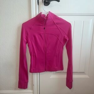Sonic pink cropped nulu define jacket
